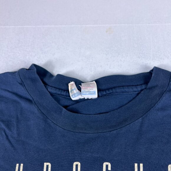 VTG 90s Syracuse Orangemen Shirt Extra Extra Large Blue Faded Single Stitch Tee - Picture 7 of 12